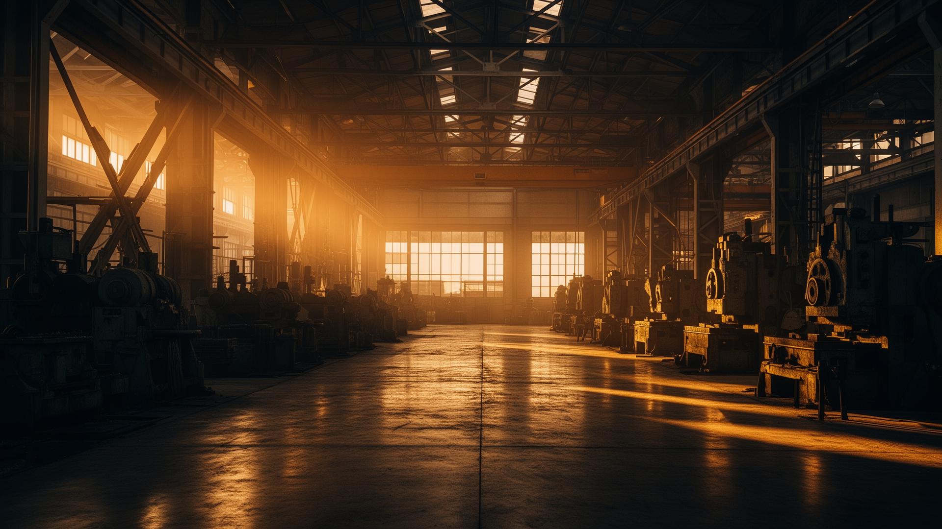 Industrial manufacturing facility interior